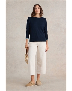 Джемпер оливкового цвета, синий White stuff