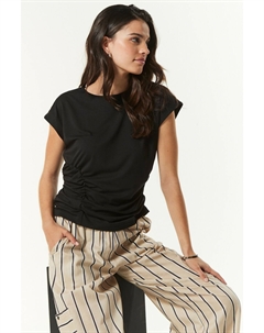 Топ с рукавами крылышками и сборками, черный Next