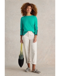 Джемпер оливкового цвета, синий White stuff