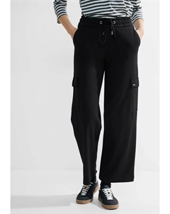 Однотонные брюки, черный Cecil