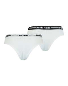 Бразильские трусы (2 шт.) с мягкими манжетами с логотипом, белый Puma