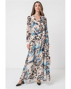 Упавшее платье, черный, белый, синий Guess