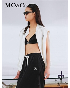 Бейсбольная куртка без рукавов, кремовый Moco