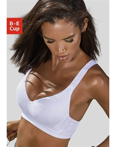 Спортивный бюстгальтер ACTIVE со встроенными подушками пуш-ап, белый Lascana