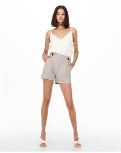 Женские шорты с эластичной талией и пуговицами, бежевый Jdy