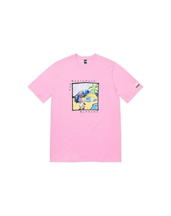 Футболка унисекс The North Face, розовый Supreme