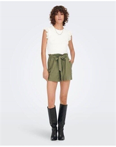 Женские шорты с завышенной талией и бантом, зеленый Jdy