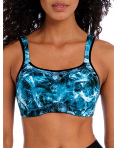 Высокооктановый спортивный бюстгальтер на косточках, синий Freya