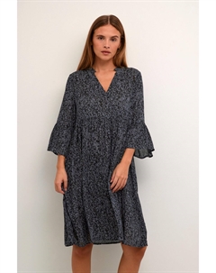 Многоярусное платье длиной до колена с V-образным вырезом Edita, мультиколор Kaffe