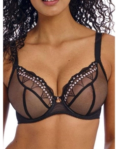 Прозрачный бюстгальтер с глубоким вырезом Loveland - Boudoir Noir, черный Freya