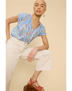 Блузка без рукавов Rae из натурального хлопка, синий White stuff