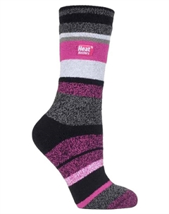 Тонкие женские зимние термоноски Lite в модном дизайне Remmington, черный Heat holders