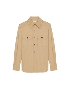 Рубашка Saharienne Shirt, бежевый Saint laurent