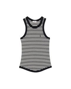 Топ Jersey Tank Top, черный Saint laurent