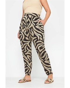 Брюки-Шаровары с двойной складкой, черный Yours