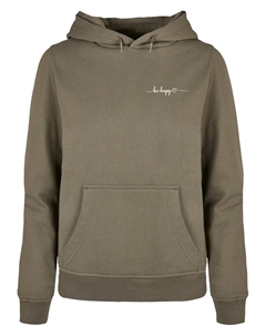 Толстовка BE HAPPY, оливковый Merchcode