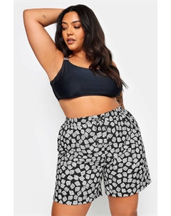 Плавки-Шорты с абстрактным принтом, черный Yours