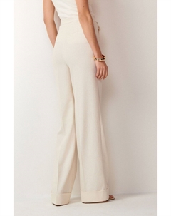 Брюки премиум-класса с широкими штанинами и декоративными пуговицами, бежевый Next