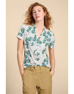 Рубашка из пенни с карманами, белый White stuff