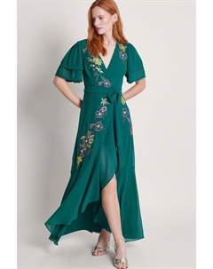 Платье Wanda с цветочным декором, зеленый Monsoon