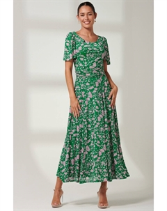 Сетчатое платье макси Paityn с рукавами ангела, зеленый Jolie moi