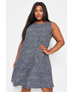 Платье без рукавов, синий Yours