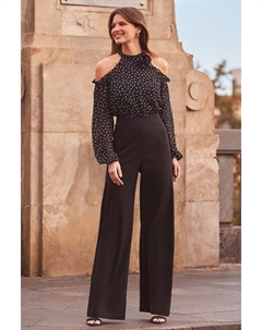 Корсажный комбинезон 2 в 1 с открытыми плечами, черный Sosandar