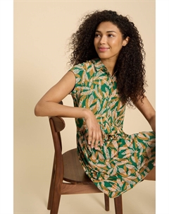 Платье-Рубашка Everly из джерси, зеленый White stuff