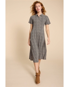 Платье-Рубашка из джерси, черный White stuff