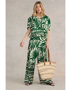 Топ Elisa ecovero, зеленый White stuff