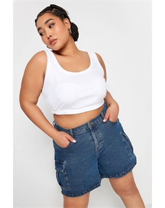 Джинсовые шорты карго, синий Yours