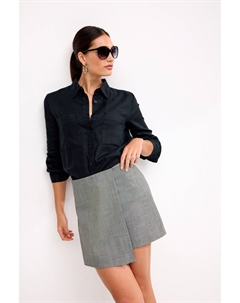 Приталенная клетчатая юбка и шорты, черный Next