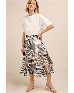 Асимметричная юбка миди, черный Next