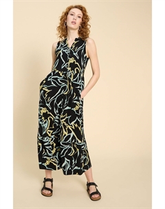 Платье макси Sonia из джерси, черный White stuff