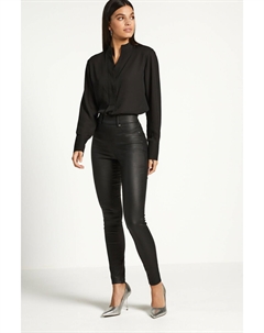 Моделирующие фигуру леггинсы из ткани с покрытием, черный Next