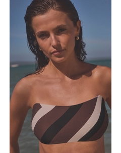 Лиф бикини-бандо, коричневый Next