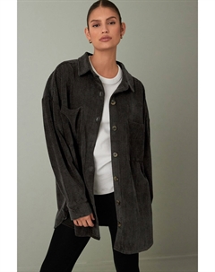 Легкая вельветовая куртка-рубашка, серый Next