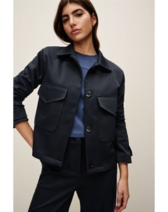 Твиловый жакет квадратного кроя, синий Next