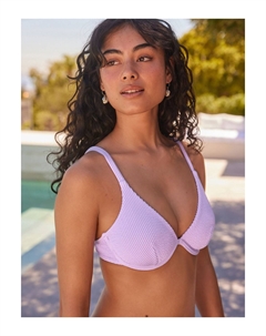 Верх бикини без подкладок на косточках, фиолетовый Next