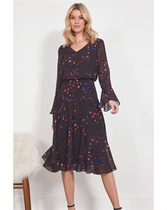 Платье с вырезом на талии, черный Sosandar