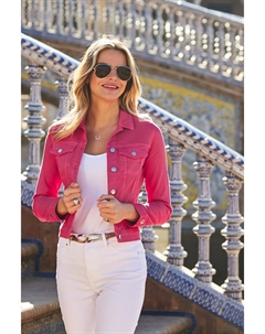 Джинсовая куртка, розовый Sosandar