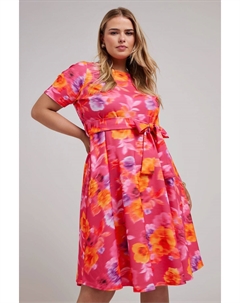 Платье-Солнце с цветочным принтом, розовый Yours