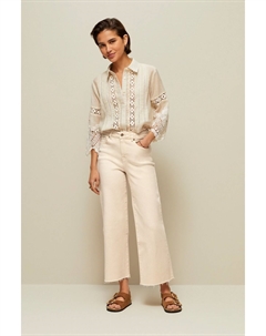 Джинсы с широкими штанинами выше щиколотки, розовый Next