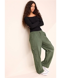 Брюки-Карго с парашютом на застежке, зеленый Next