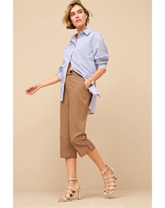 Укороченные капри, коричневый Next