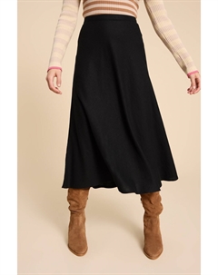 Юбка Clemence из смесового льна, черный White stuff