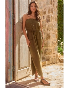 Платье в стиле бандо из джерси, зеленый Next