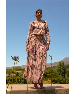 Юбка макси из плиссированной сетки, розовый Next