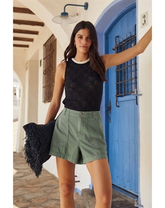 Легкие джинсовые шорты-карго, зеленый Next