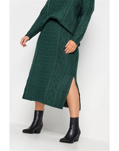 Юбка из косичной ткани, зеленый Yours